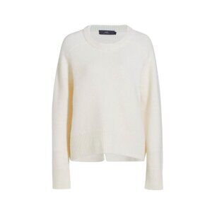 Arch4 Bexley Cashmere Sweater Womens Large Cream Ivory Crew Neck Long Sleeve